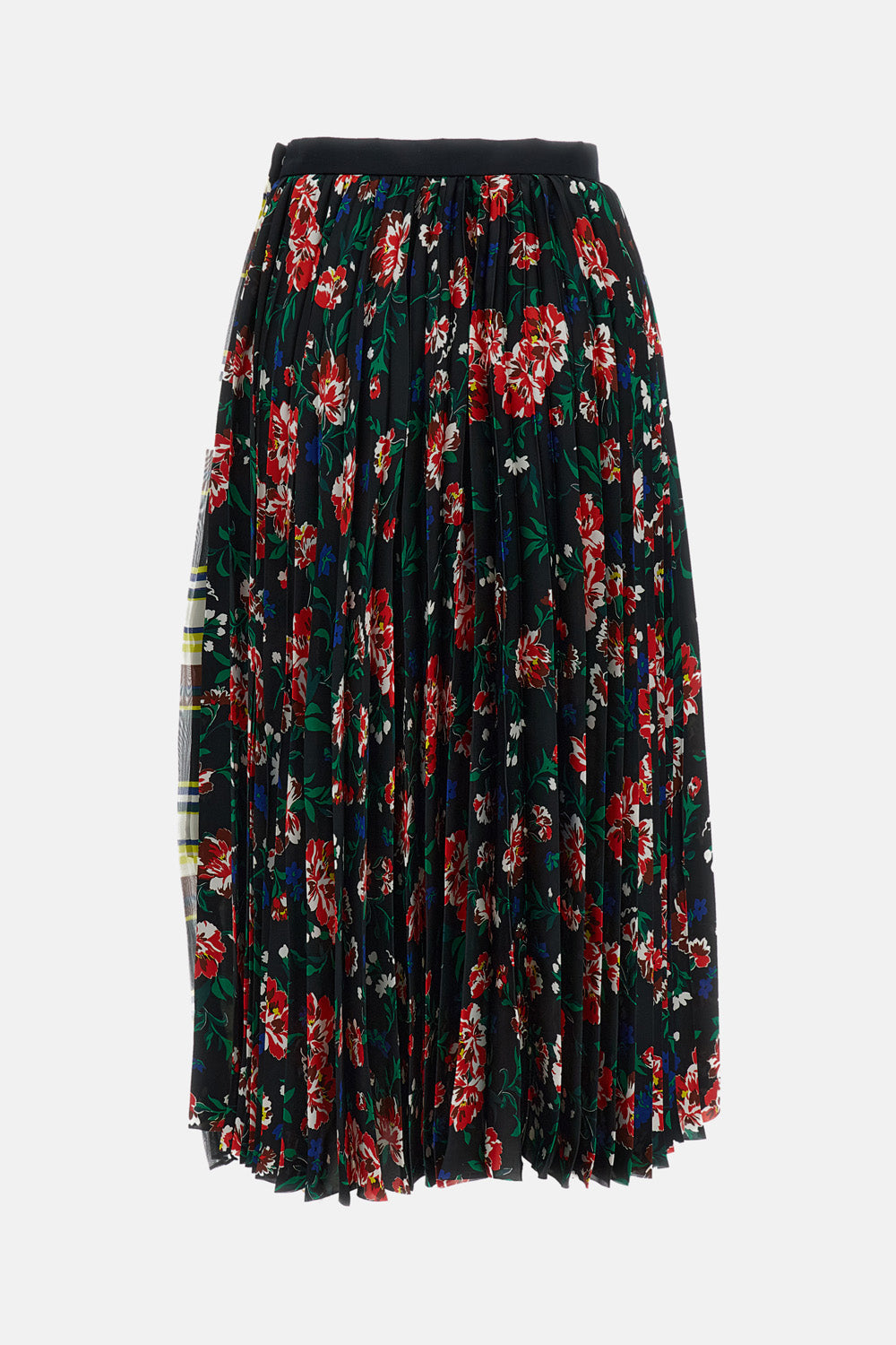 Sacai Women Pattern Mix Pleated Skirt SACAI