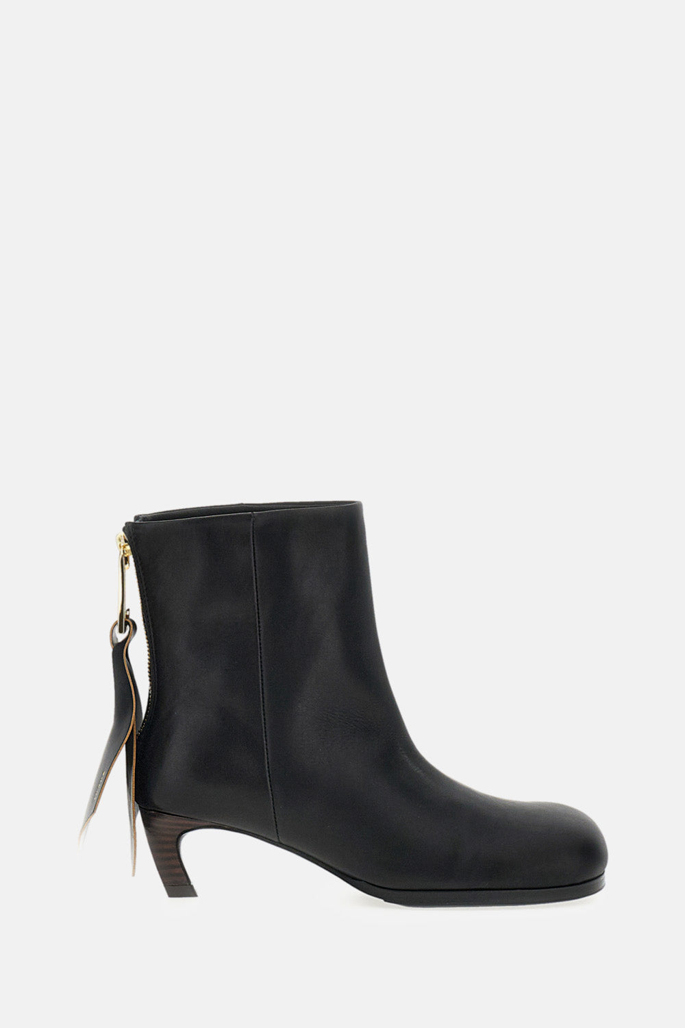 Sacai Women Leather Ankle Boots SACAI