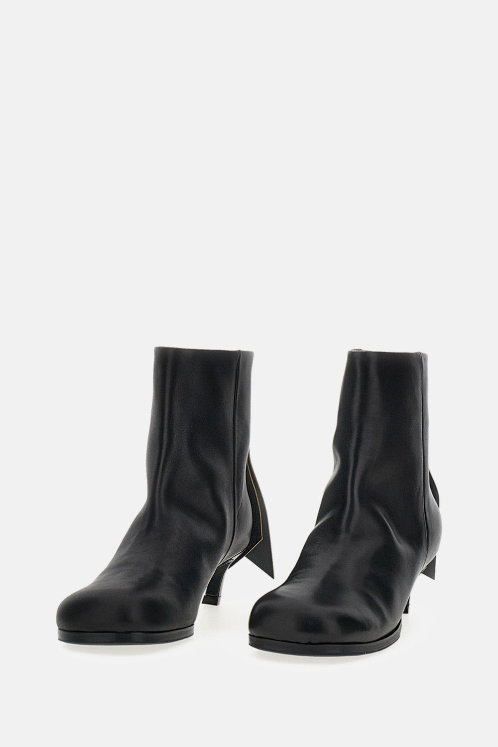 Sacai Women Leather Ankle Boots SACAI