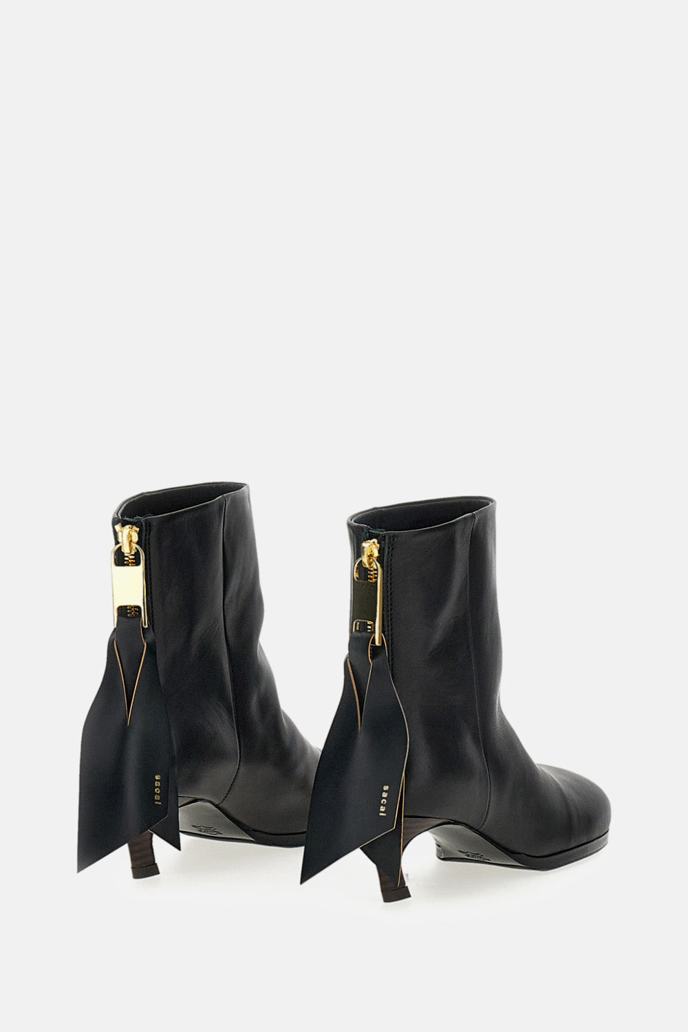 Sacai Women Leather Ankle Boots SACAI
