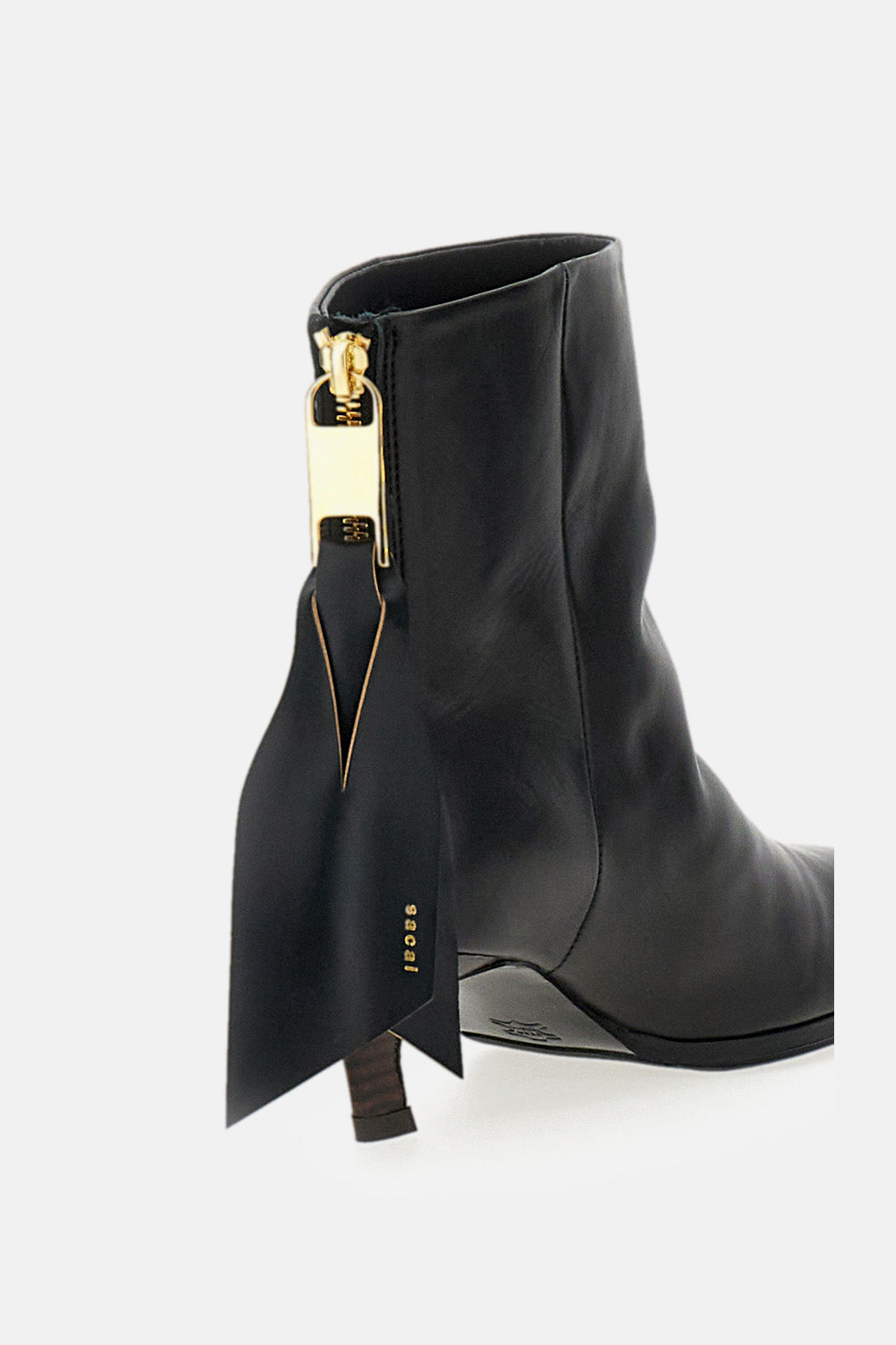 Sacai Women Leather Ankle Boots SACAI