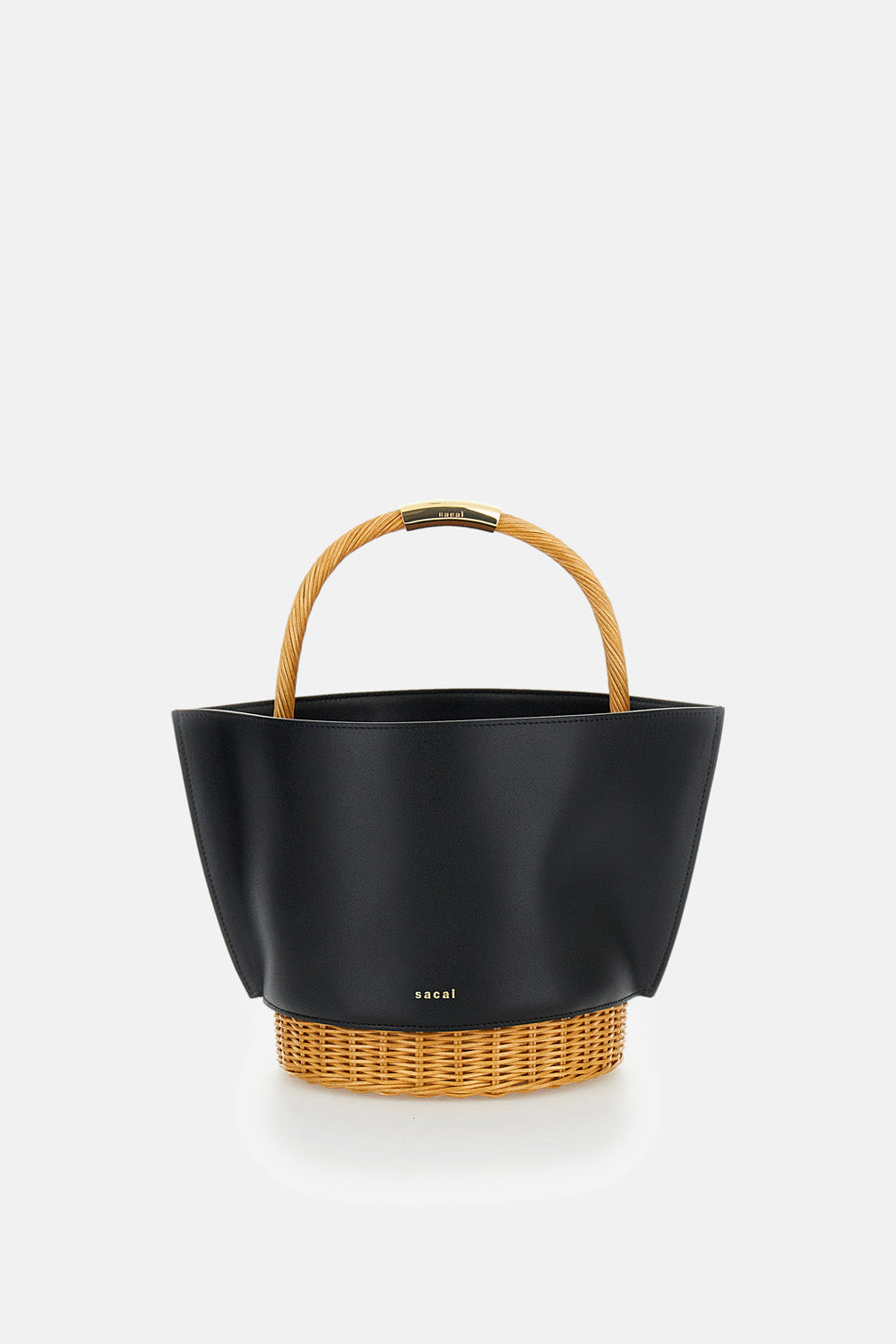 Sacai Women Medium Leather Bucket Bag SACAI