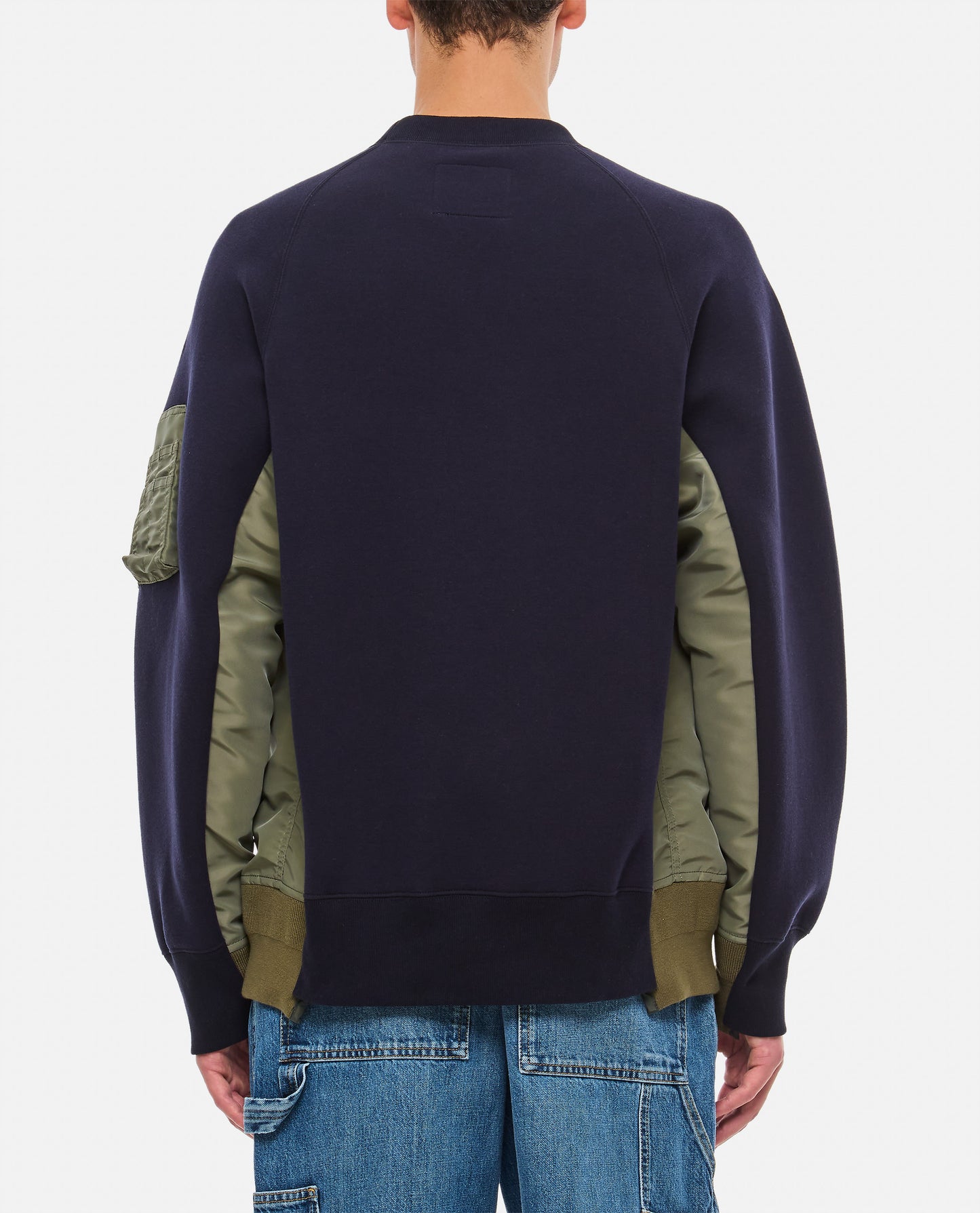 Sacai Men Sponge Sweat X Nylon Twill Pullover SACAI