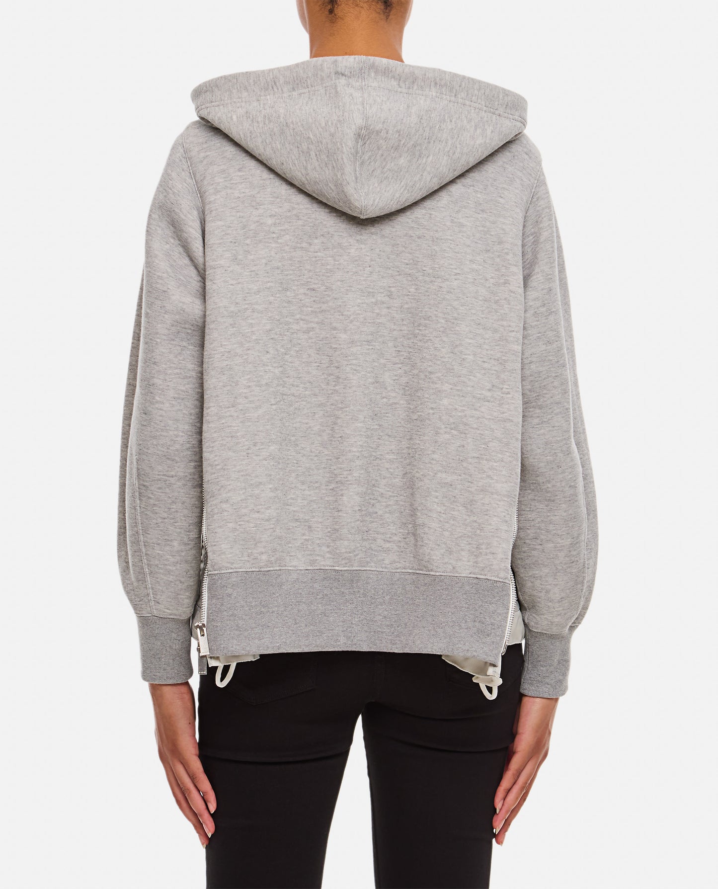 Sacai Women Sponge Sweat X Nylon Twill Hoodie SACAI
