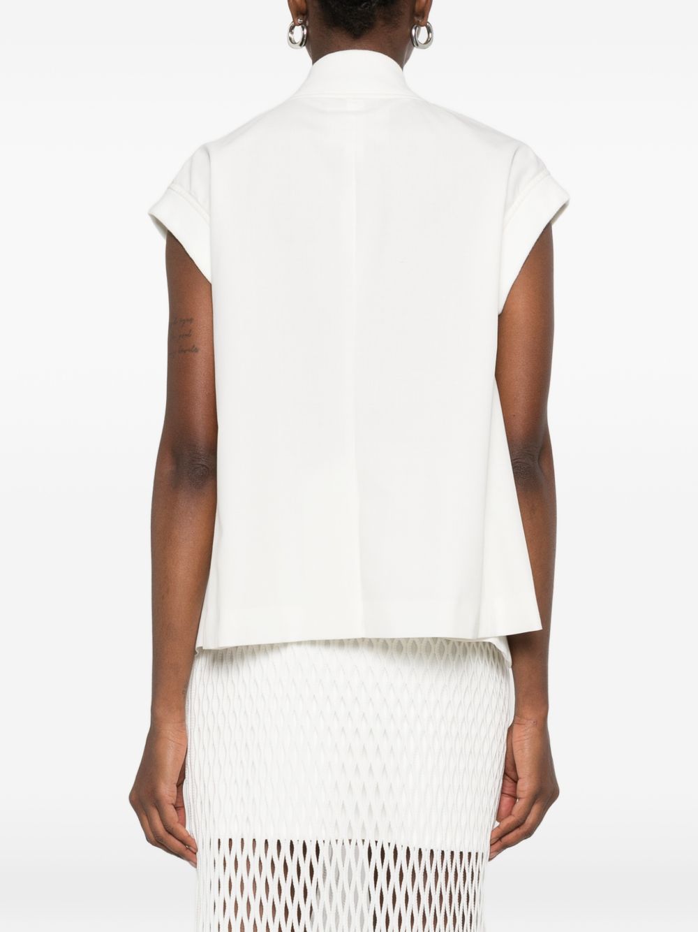 Sacai Women Wool And Nylon Vest SACAI