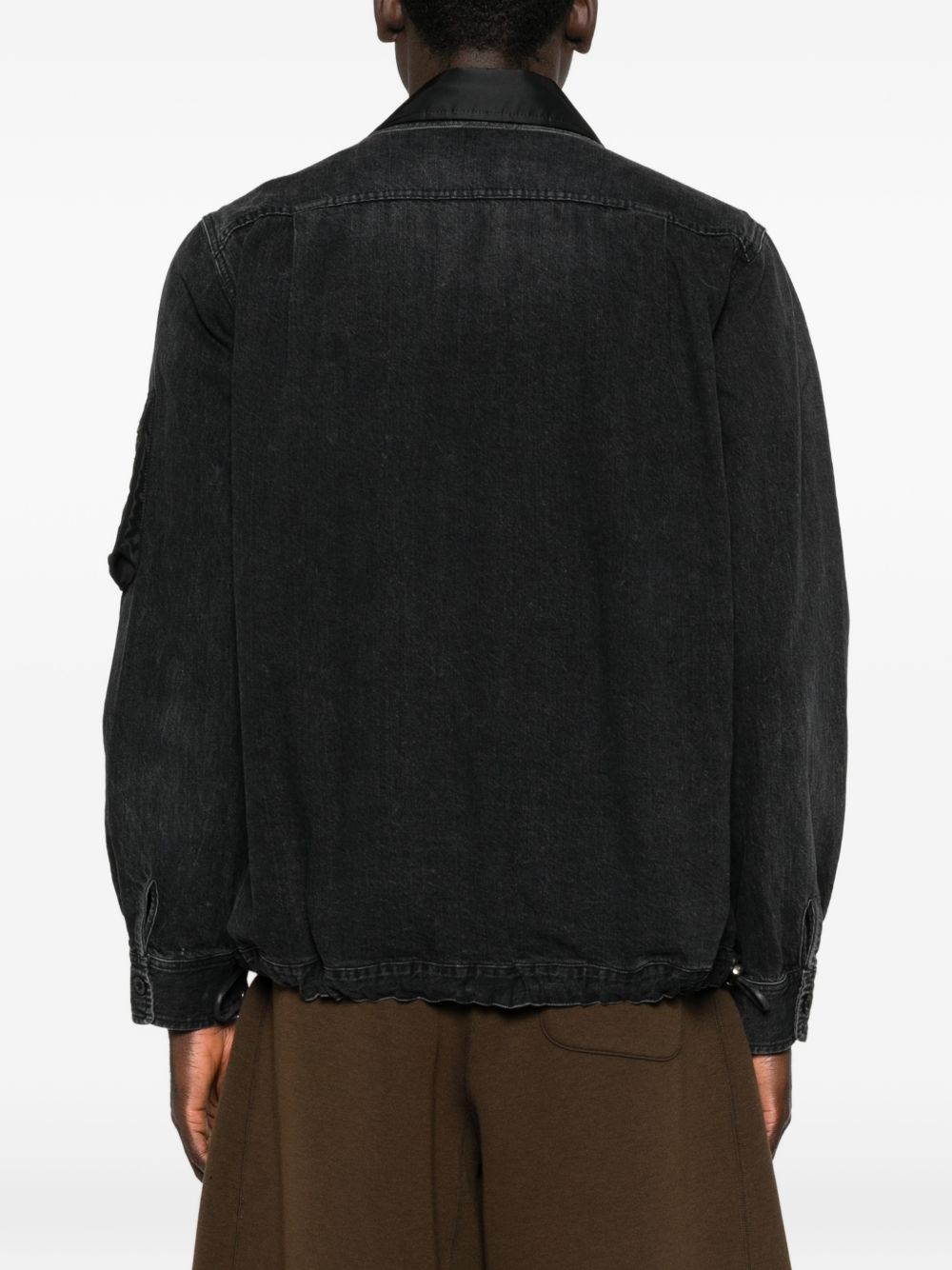 Sacai Men Denim And Nylon Jacket SACAI