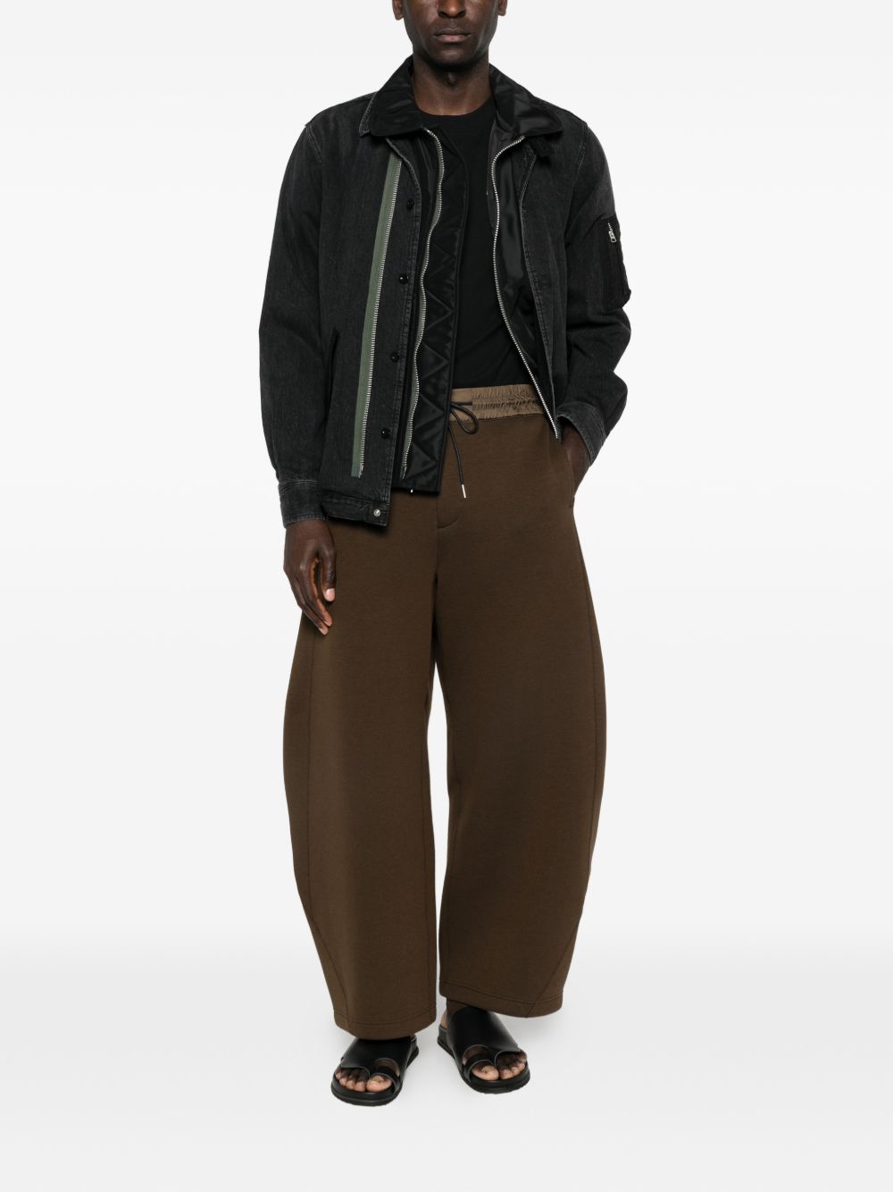 Sacai Men Denim And Nylon Jacket SACAI