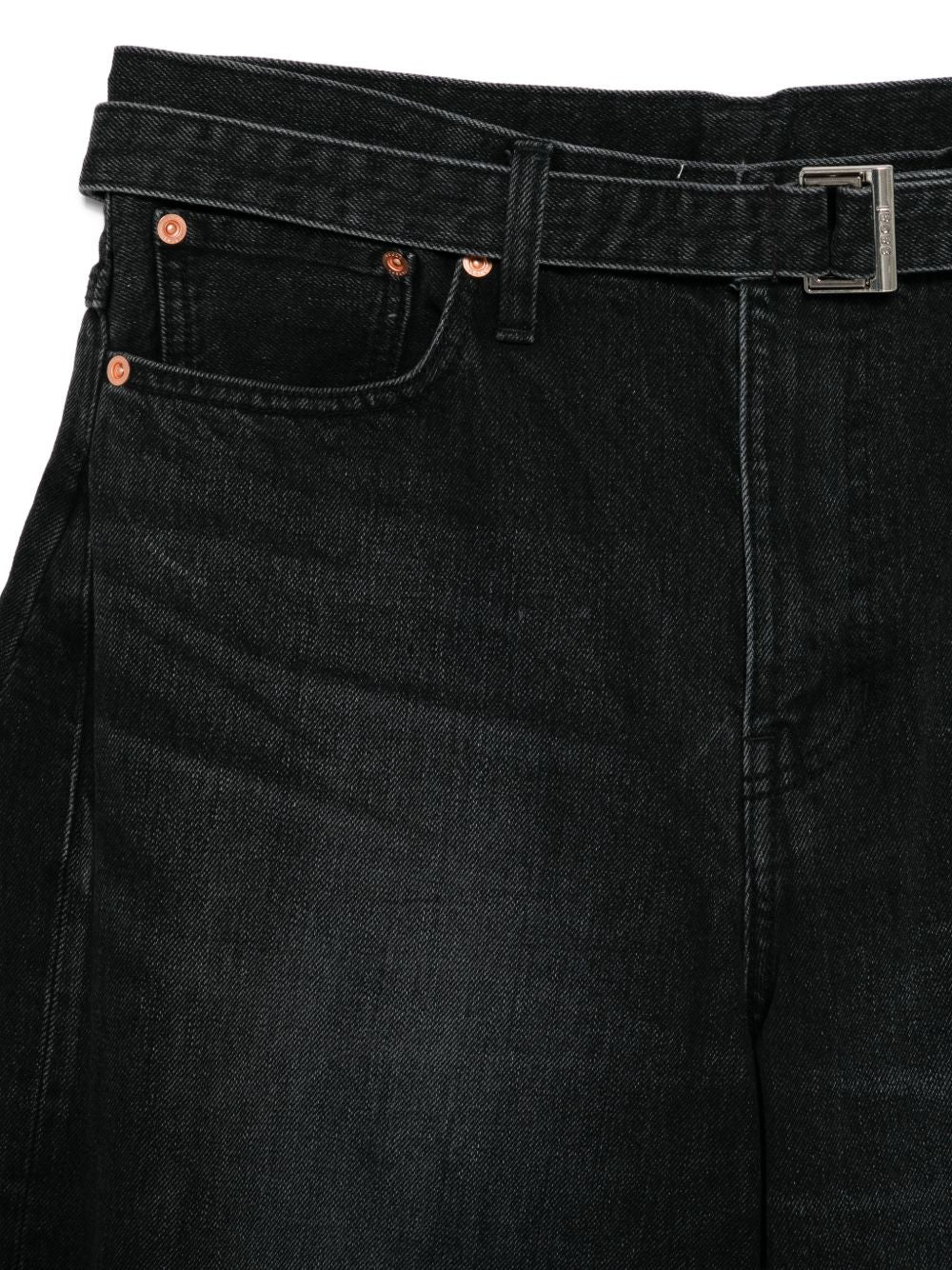 Sacai Men Wide-Leg Denim Jeans SACAI