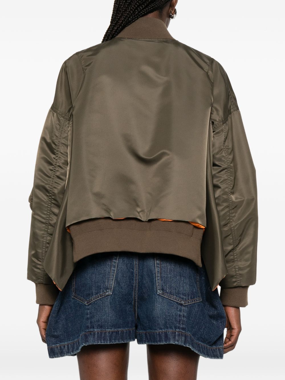 Sacai Women Nylon Bomber Jacket SACAI
