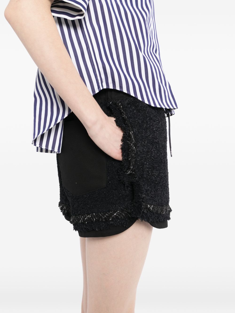 Sacai Women Tweed Shorts SACAI
