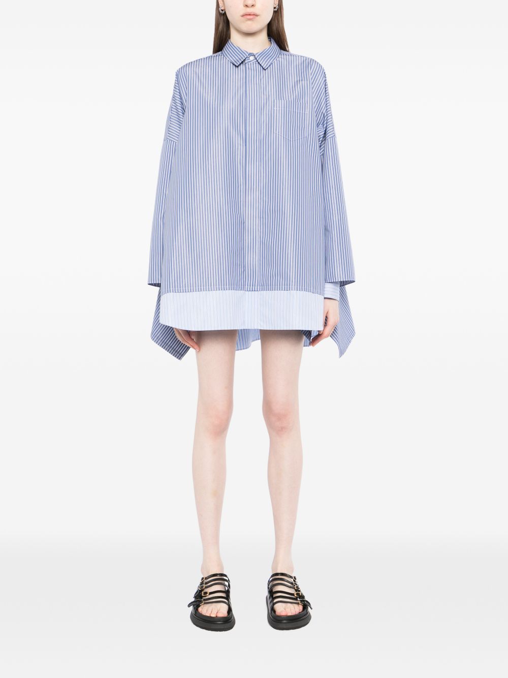 Sacai Women Striped Cotton Shirt