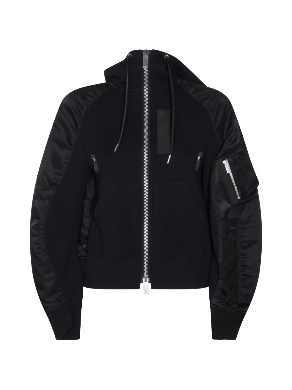 Sacai Women Cotton And Nylon Hoodie SACAI