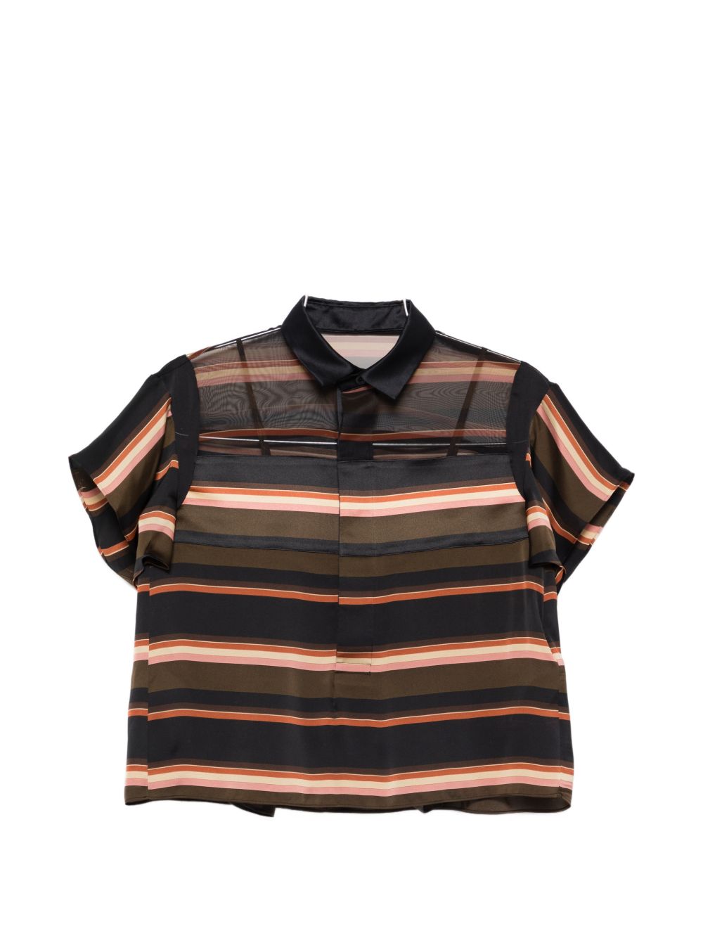 Sacai Women Striped Polo Shirt SACAI