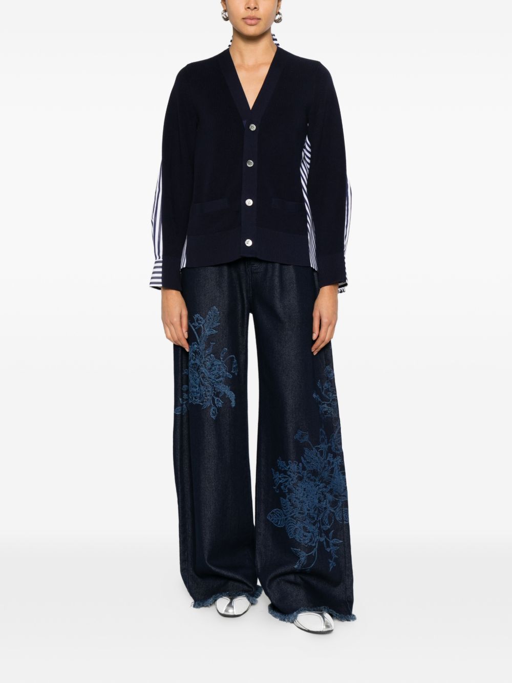 Sacai Women Cotton Cardigan SACAI