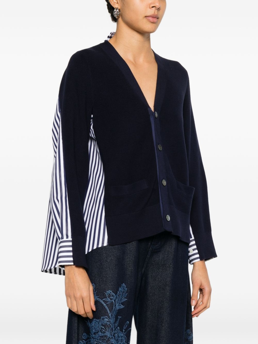 Sacai Women Cotton Cardigan SACAI