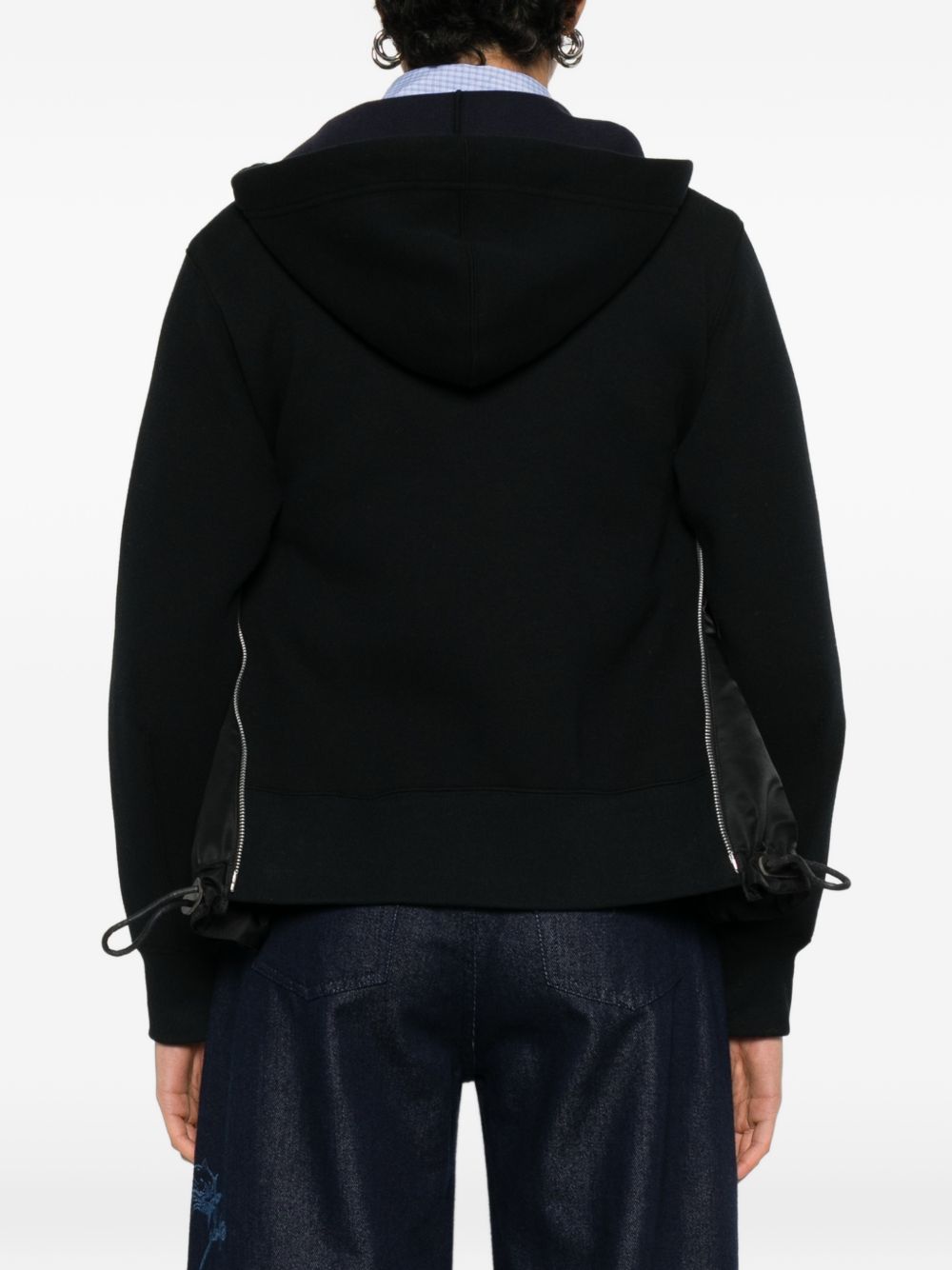 Sacai Women Cotton Zipped Hoodie SACAI