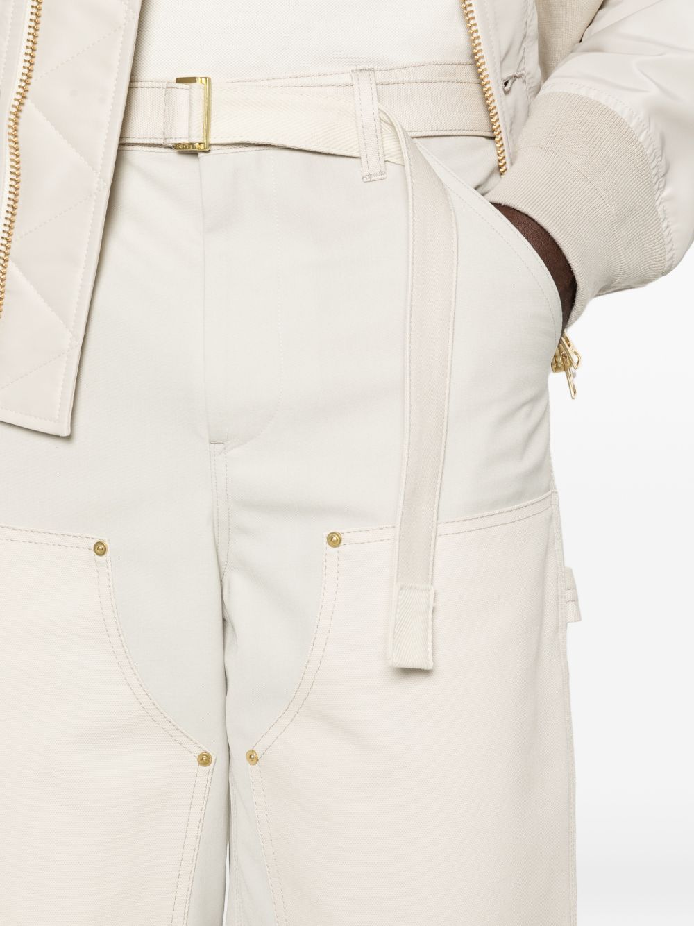Sacai X Carhartt Wip Men Wool Blend Trousers SACAI X CARHARTT WIP