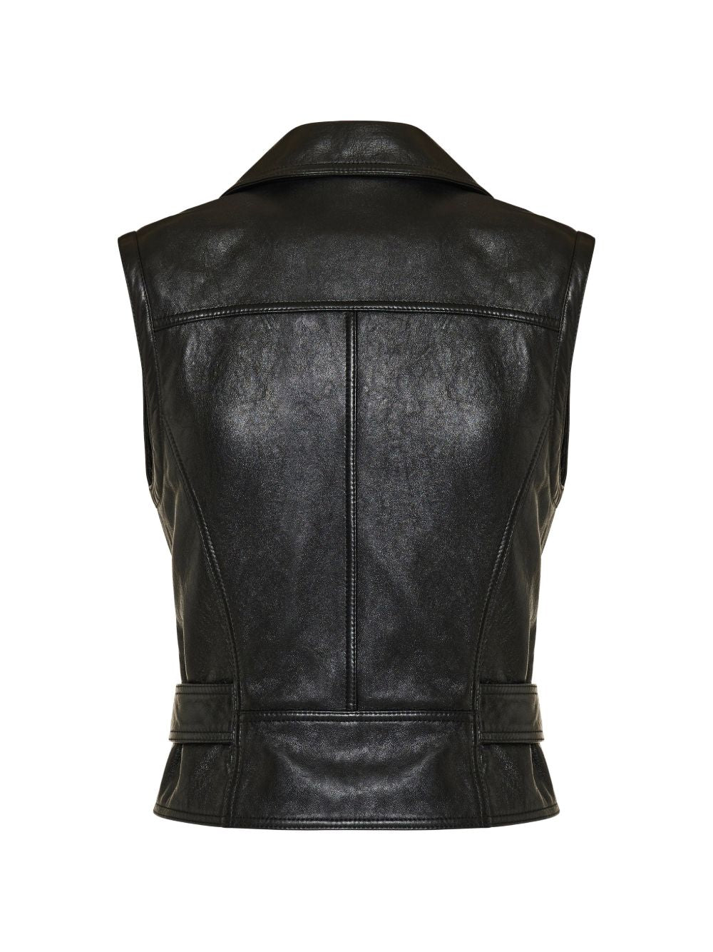 Saint Laurent Women Leather Biker Vest SAINT LAURENT
