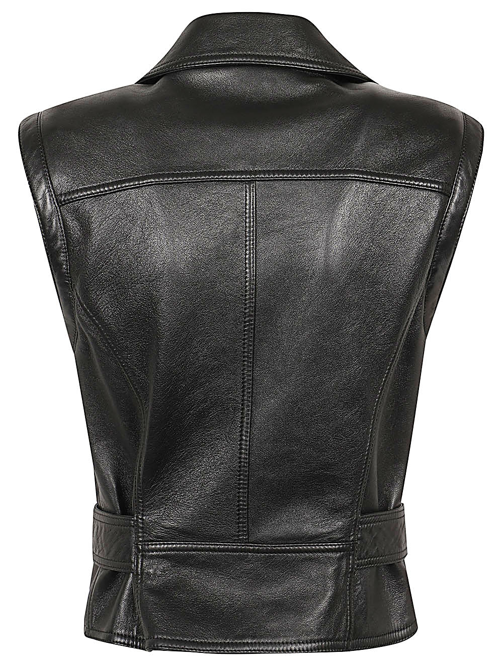 Saint Laurent Women Leather Biker Vest SAINT LAURENT