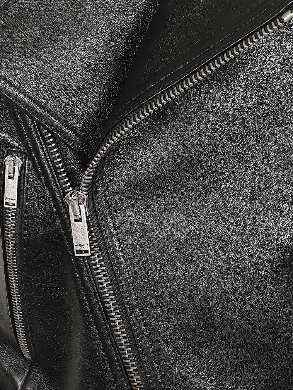 Saint Laurent Women Leather Biker Vest SAINT LAURENT