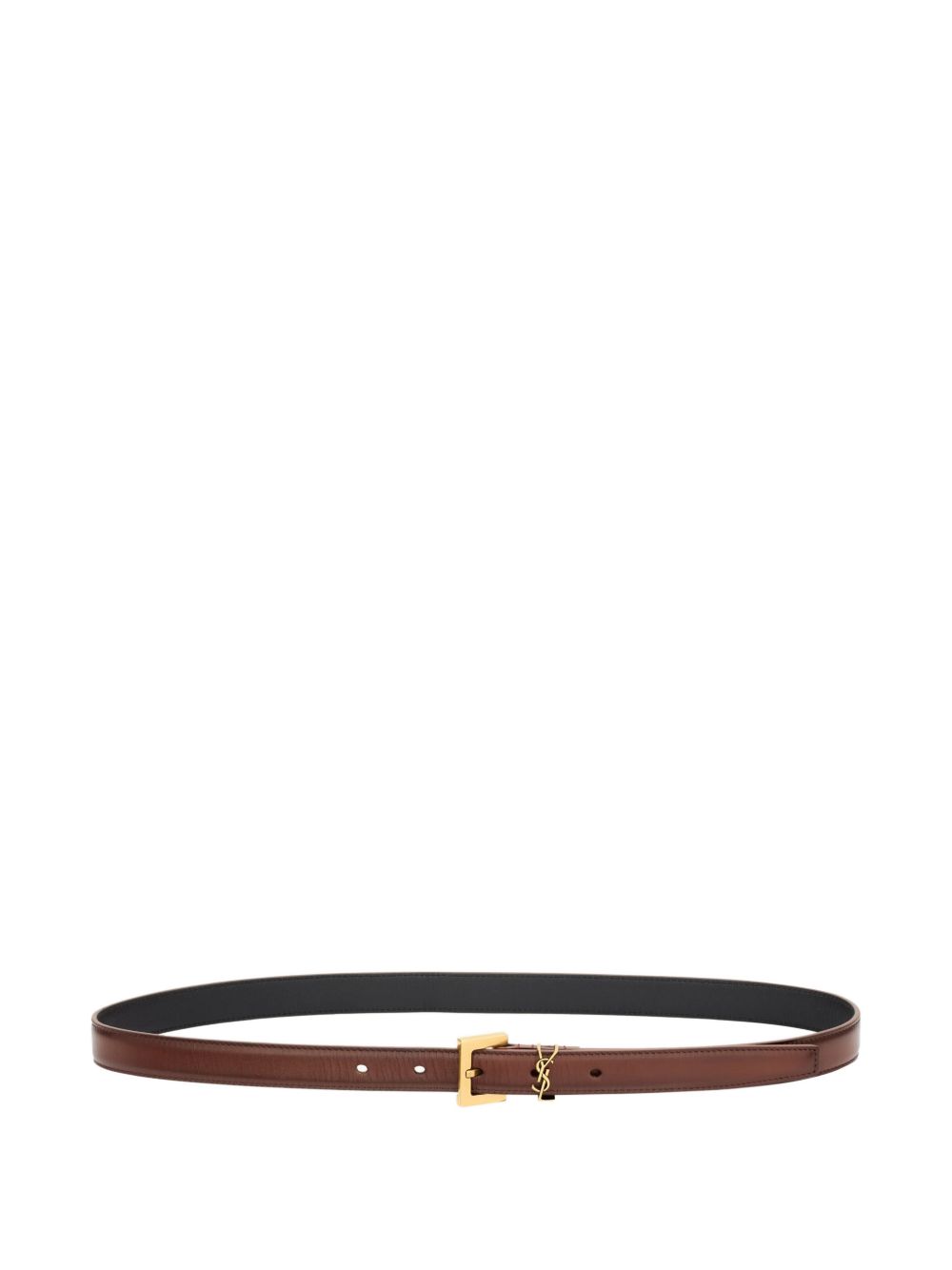 Saint Laurent Women Cassandre Leather Belt SAINT LAURENT