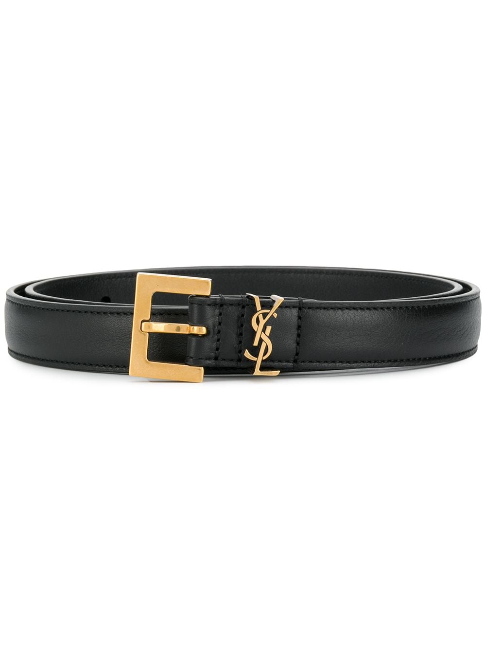 Saint Laurent Women Cassandre Leather Belt SAINT LAURENT