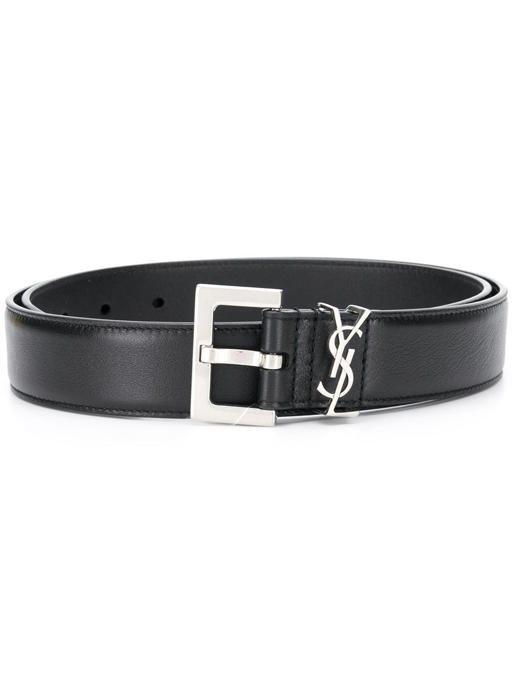 Saint Laurent Women Cassandre Leather Belt SAINT LAURENT