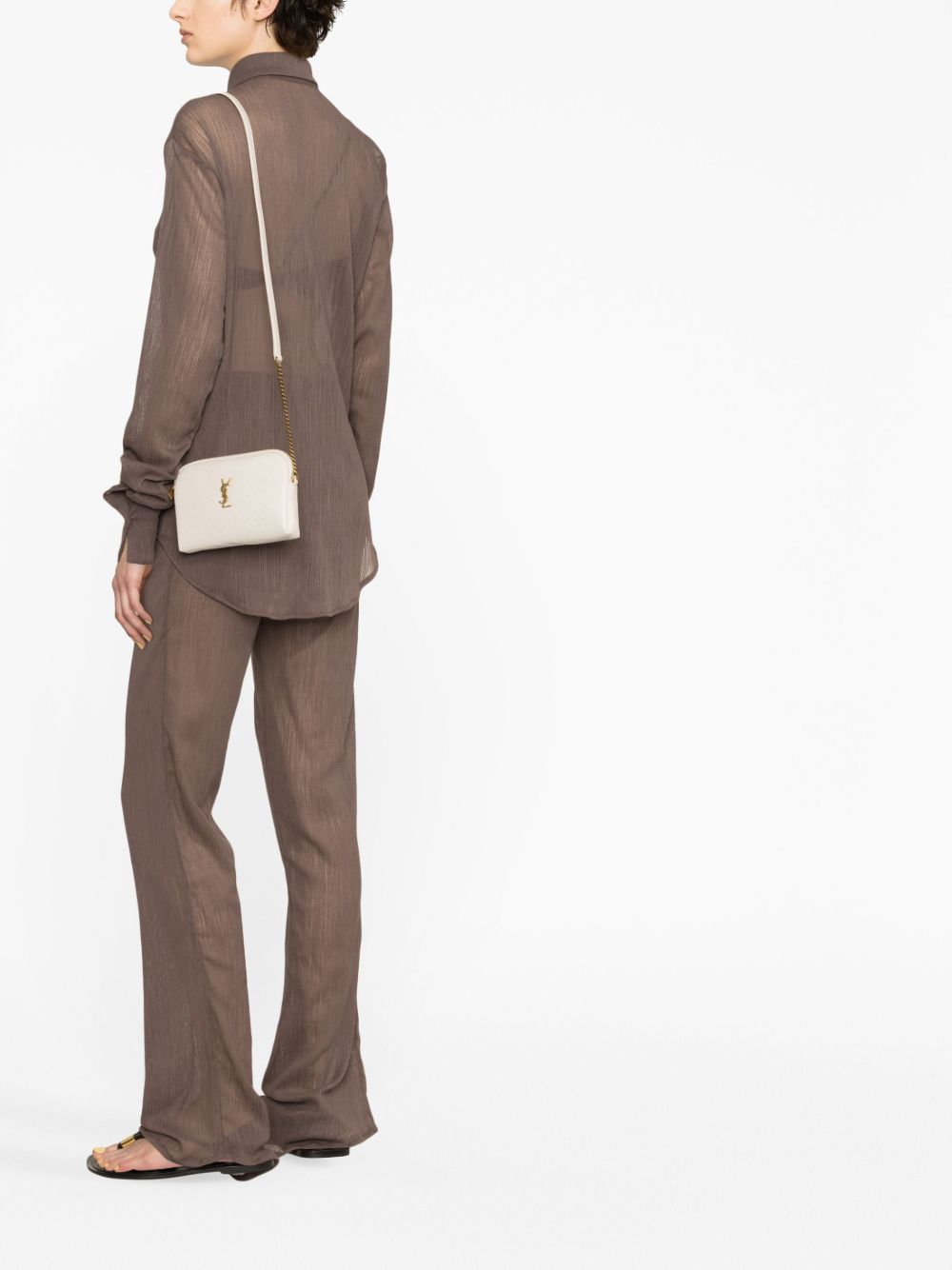 Saint Laurent Women Gaby Mini Leather Crossbody Bag SAINT LAURENT