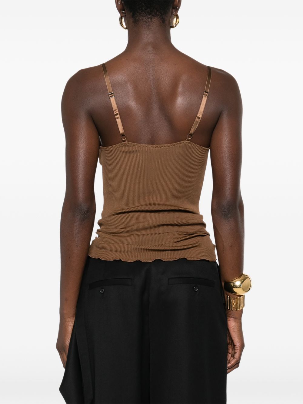 Saint Laurent Women Lace Silk Top SAINT LAURENT