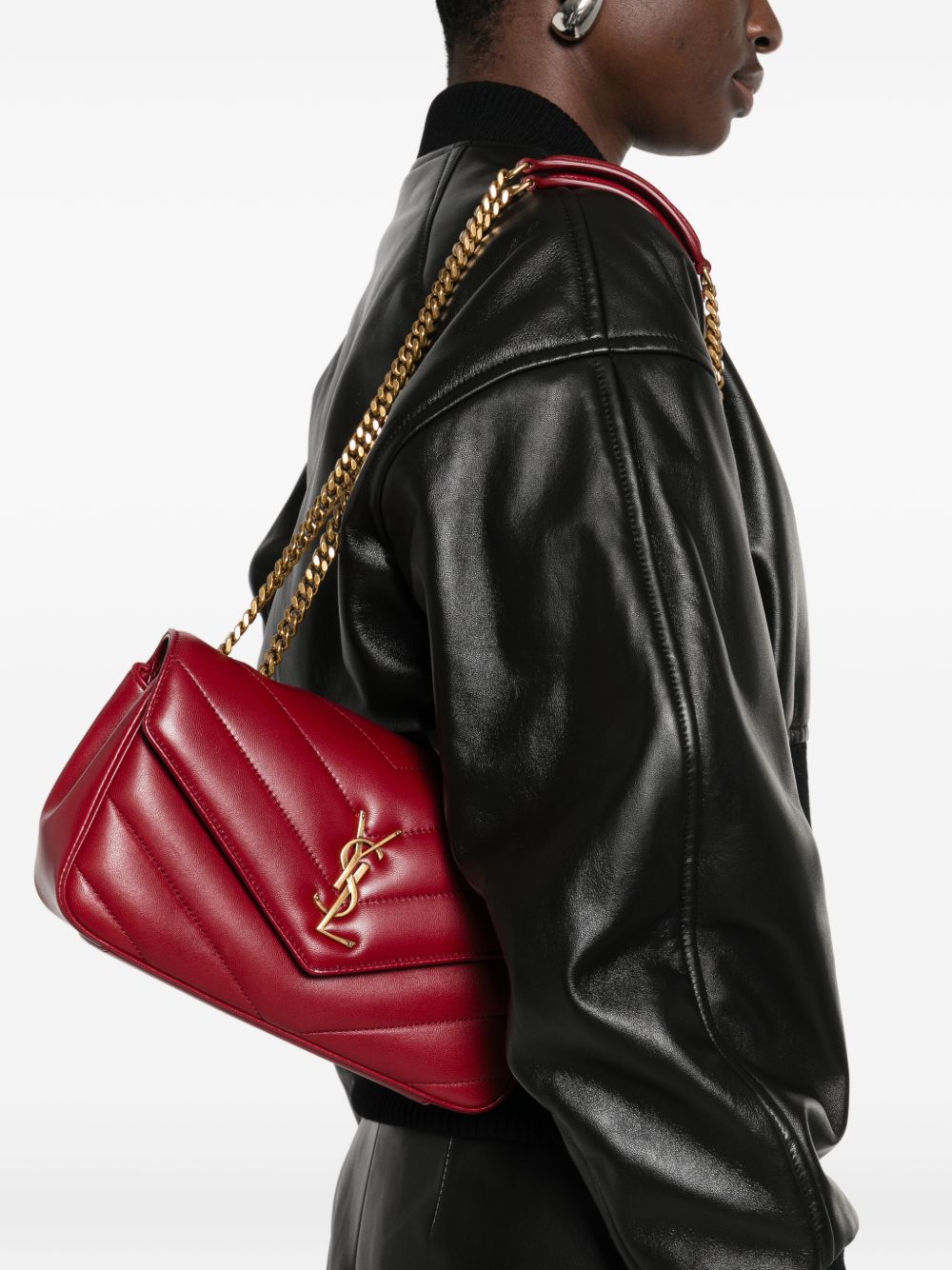Saint Laurent Women Loulou Small Leather Shoulder Bag SAINT LAURENT