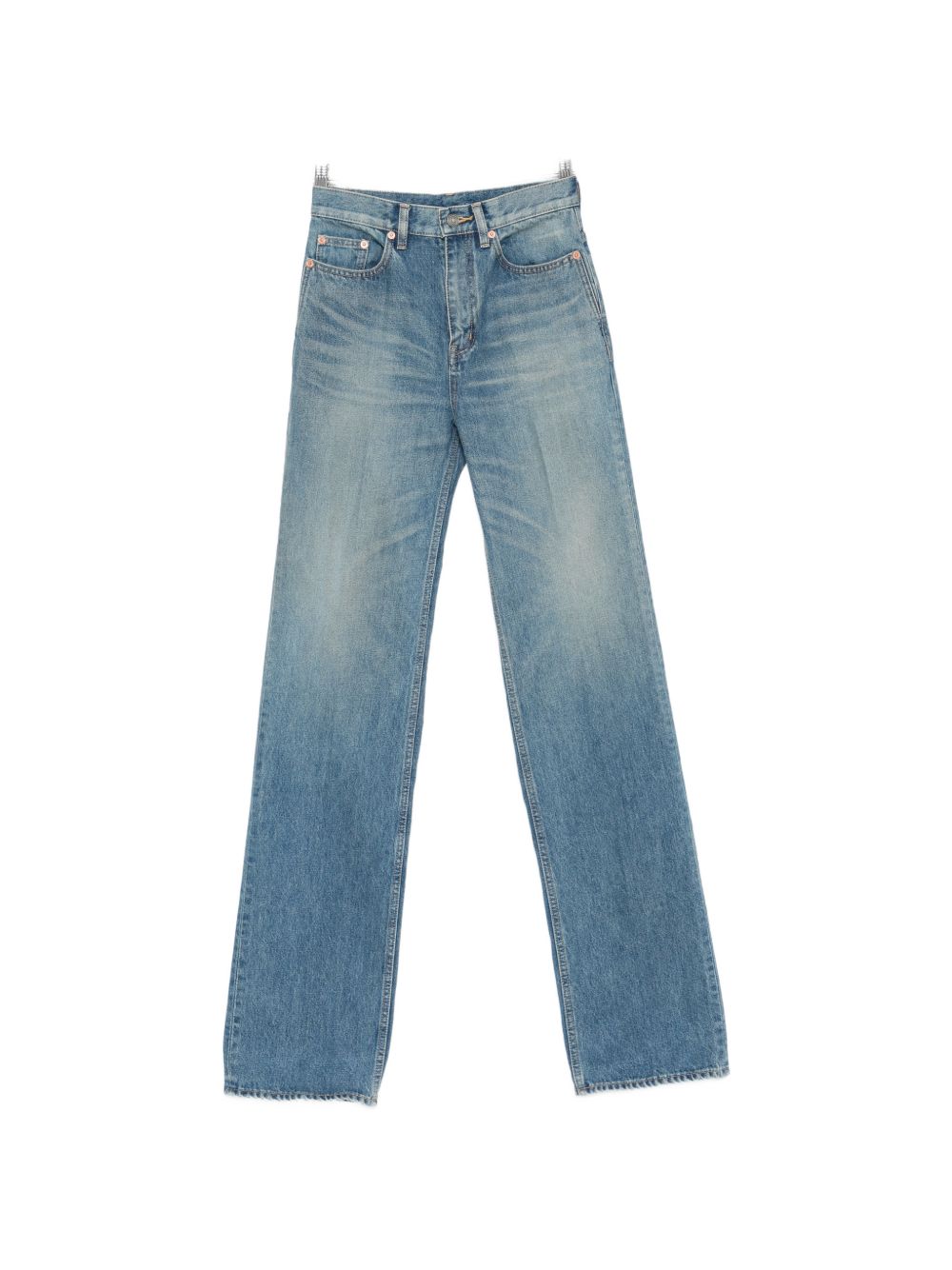Saint Laurent Women Denim Cotton Flared Jeans SAINT LAURENT