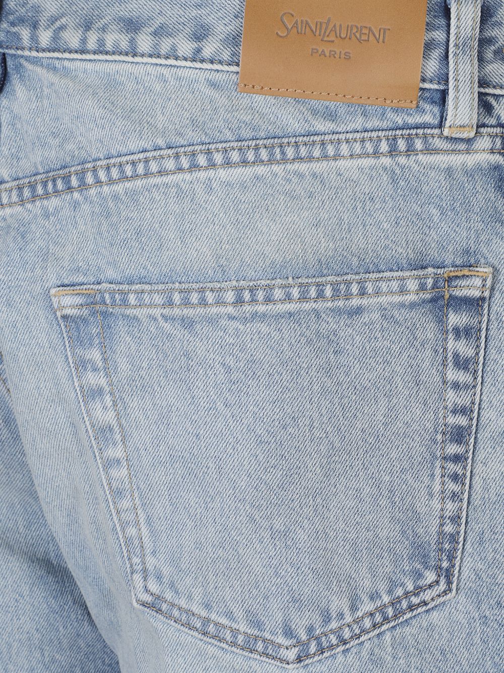 Saint Laurent Men Organic Cotton Denim Jeans SAINT LAURENT