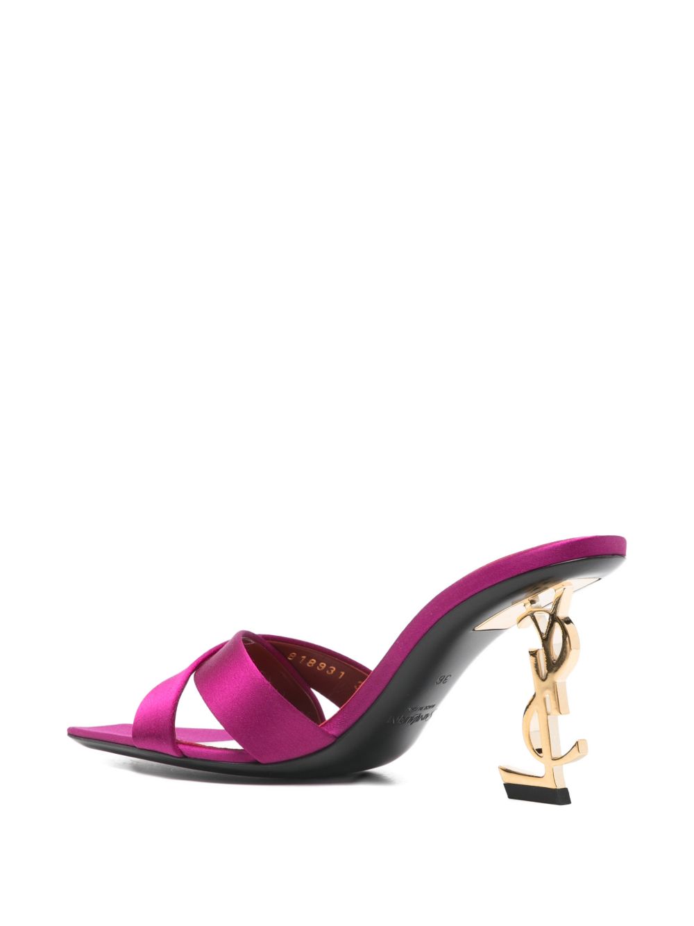 Saint Laurent Women Opyum Satin Sandals SAINT LAURENT