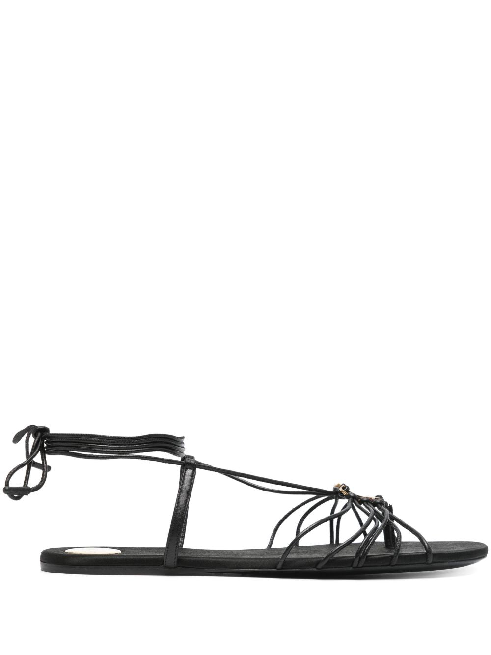 Saint Laurent Women Babylone Satin Sandals SAINT LAURENT