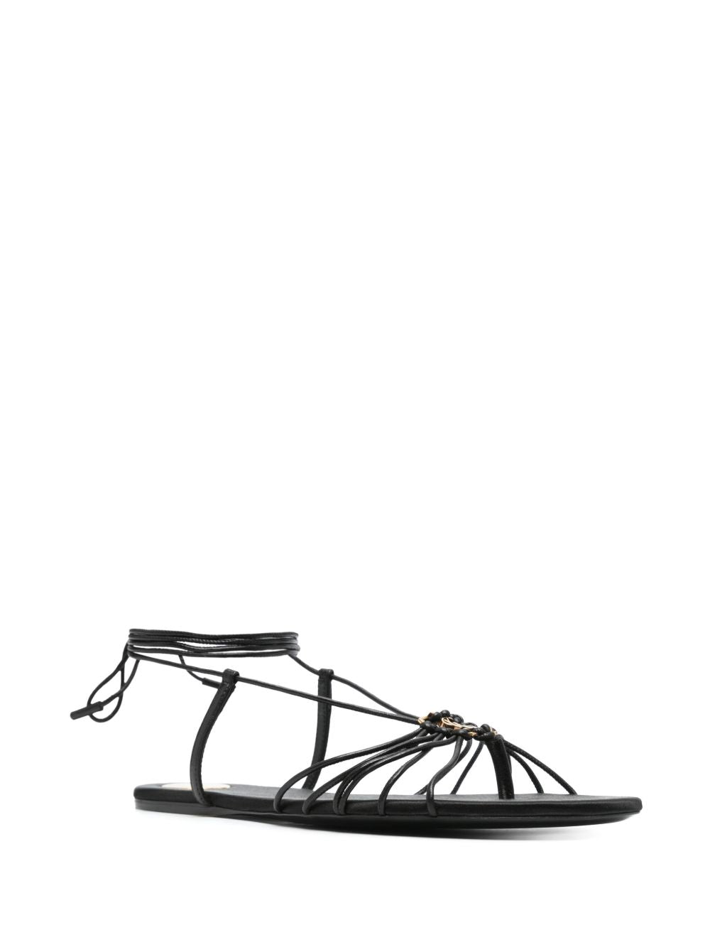 Saint Laurent Women Babylone Satin Sandals SAINT LAURENT