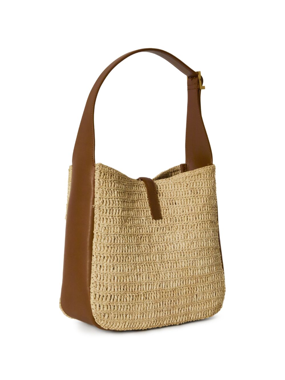 Saint Laurent Women Le 5 À 7 Small Rafia Hobo Bag SAINT LAURENT