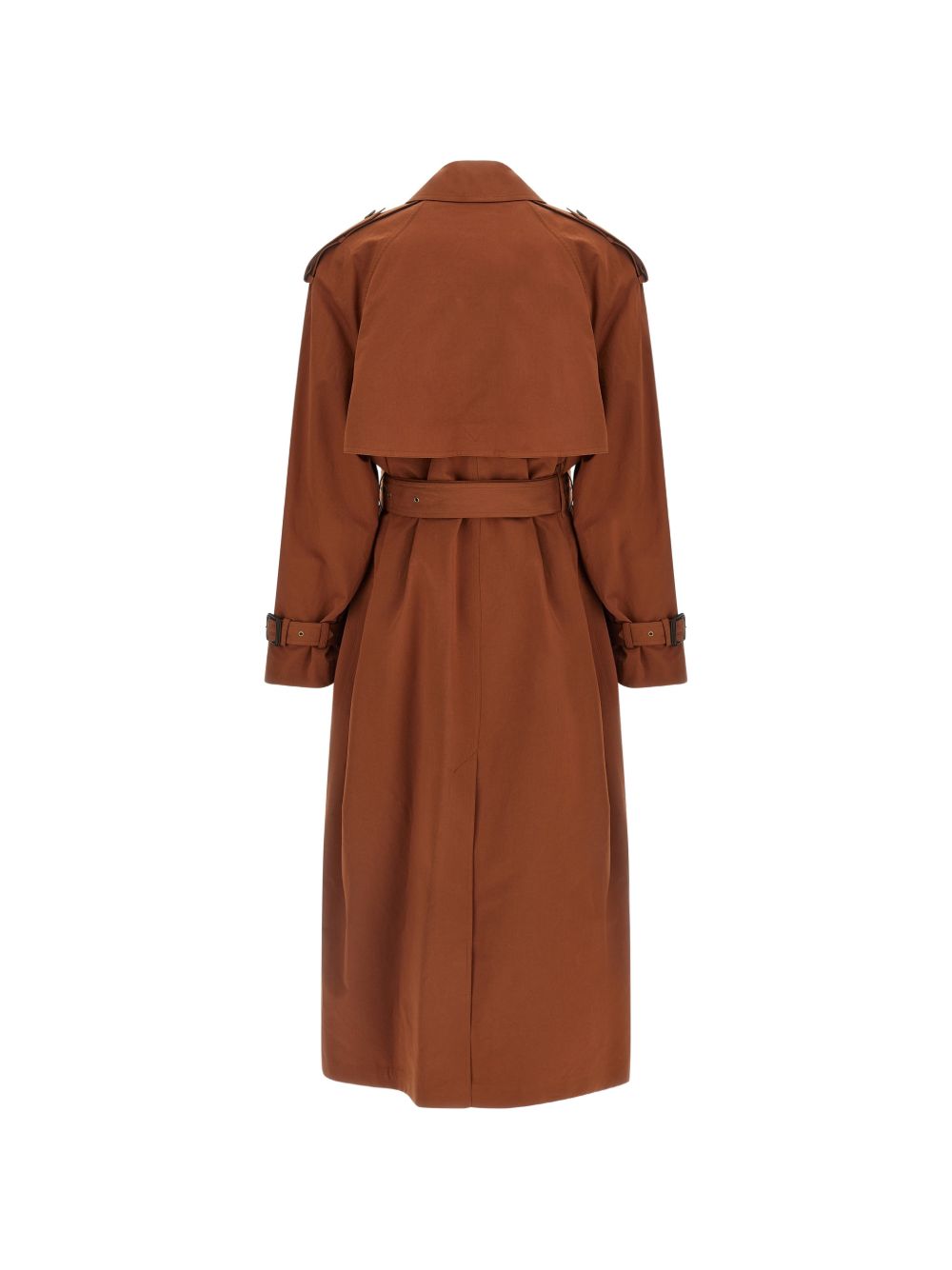 Saint Laurent Women Cotton And Silk Trench Coat SAINT LAURENT