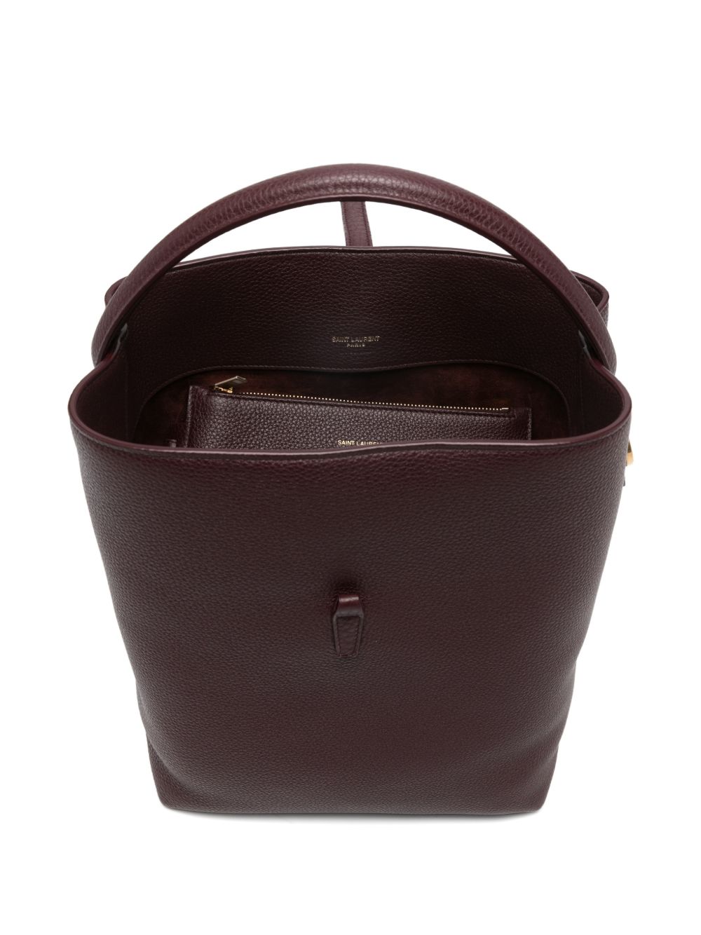 Saint Laurent Women Le 37 Medium Leather Bucket Bag