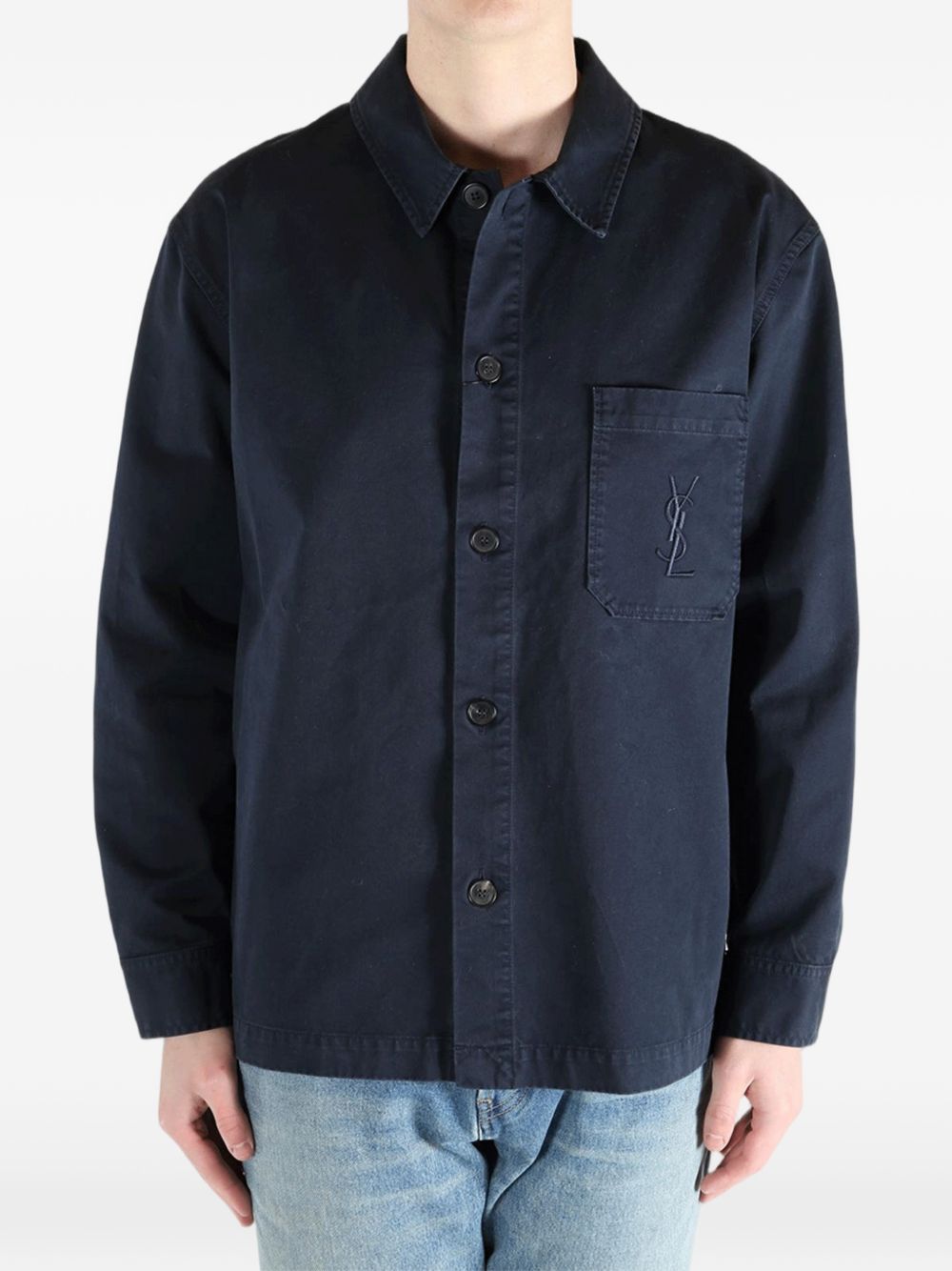 Saint Laurent Men Cotton Overshirt SAINT LAURENT