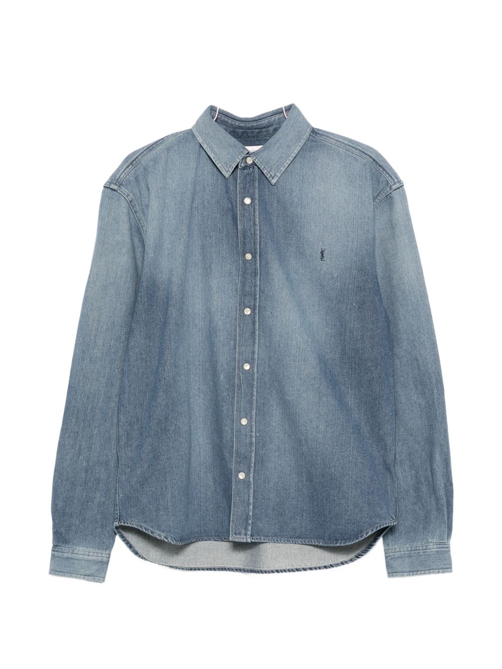 Saint Laurent Men Denim Cotton Shirt SAINT LAURENT