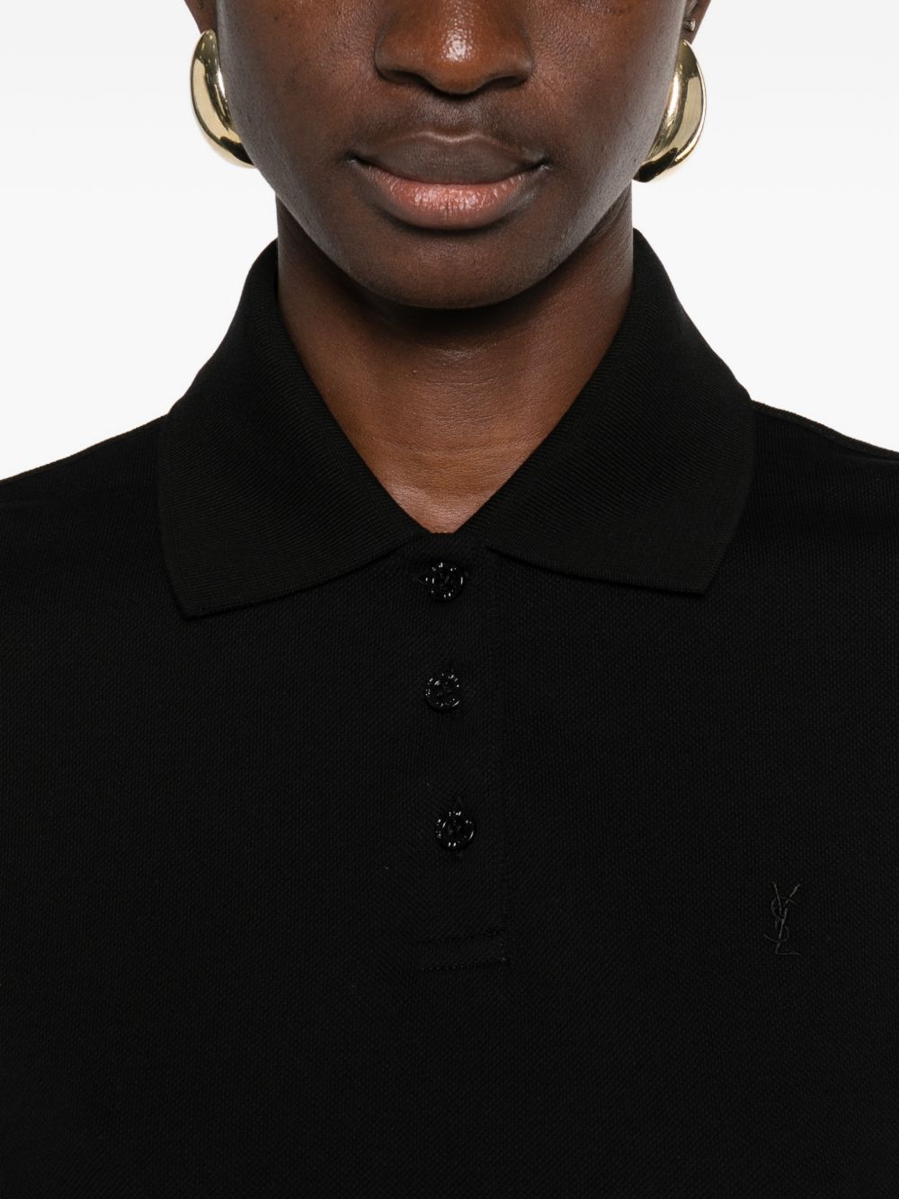 Saint Laurent Women Cotton Polo Dress