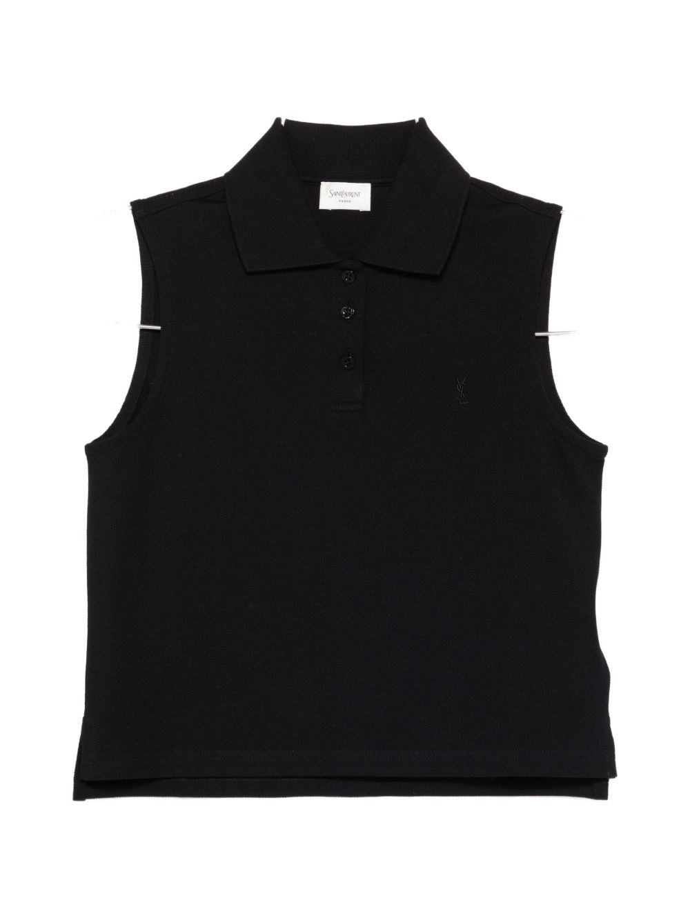 Saint Laurent Women Cotton Sleeveless Polo Shirt SAINT LAURENT