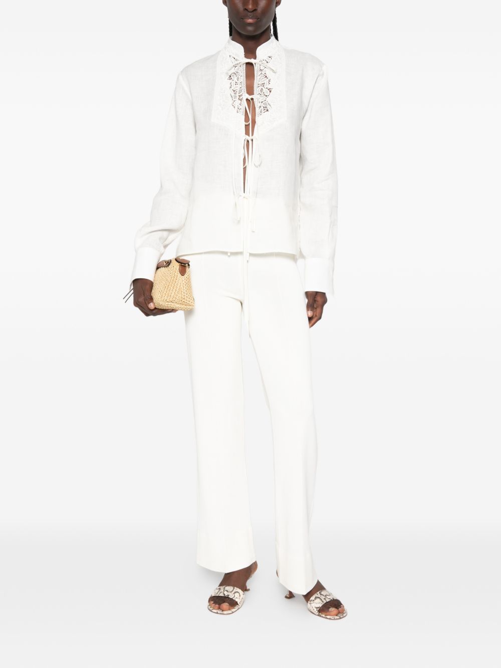 Ermanno Scervino Women Linen Shirt ERMANO SCERVINO