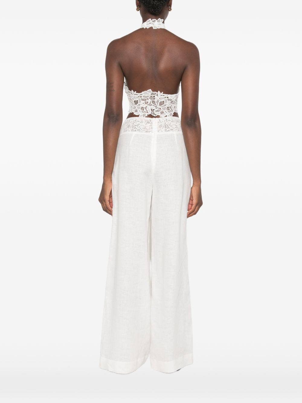 Ermanno Scervino Women Embroidered Linen Top ERMANO SCERVINO
