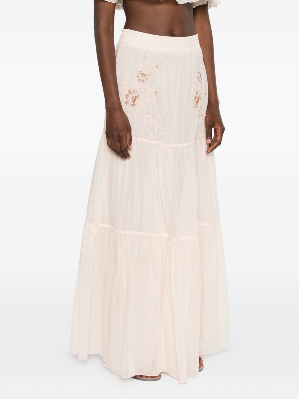 Ermanno Scervino Women Cotton Long Skirt ERMANO SCERVINO