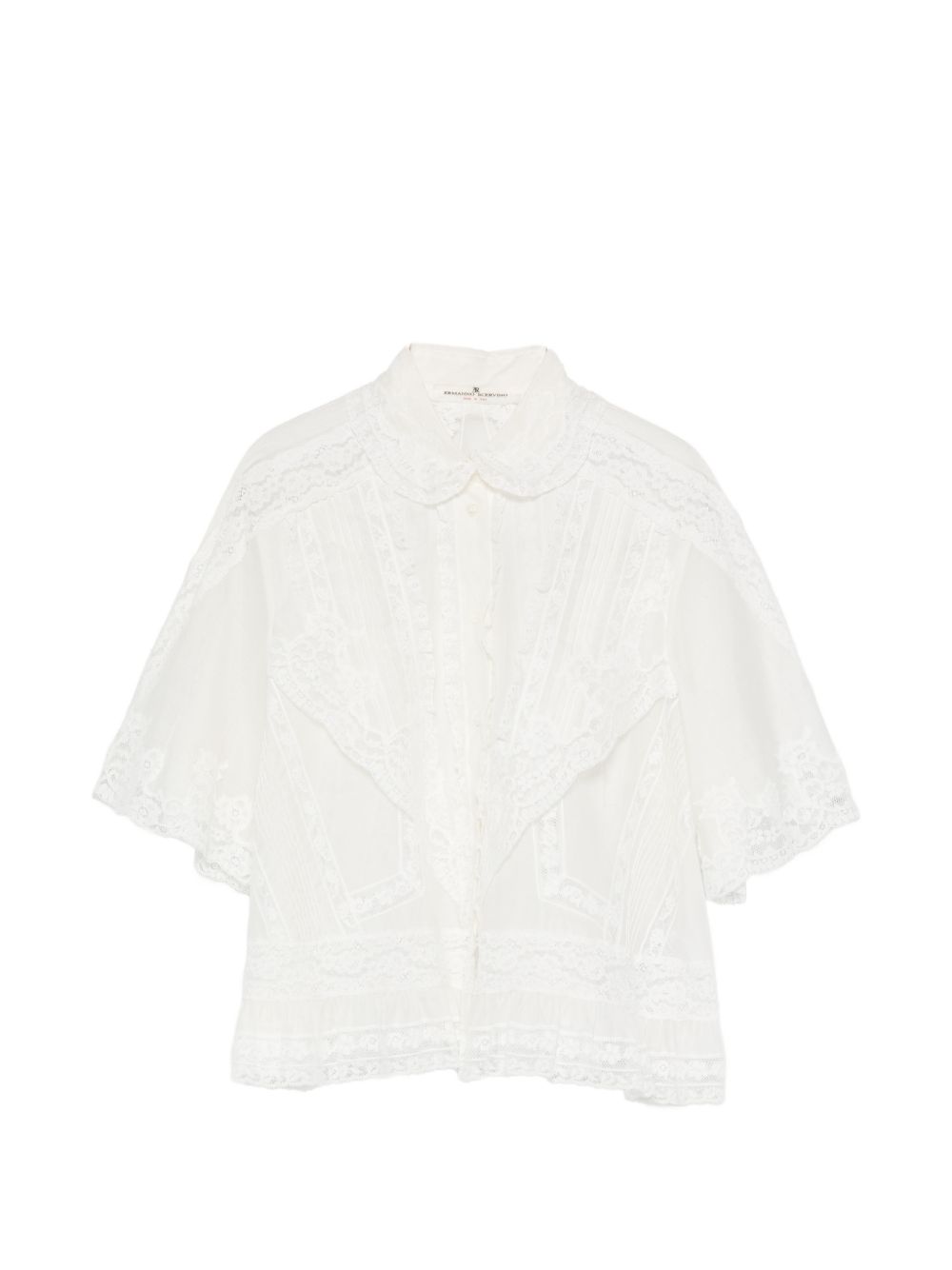 Ermanno Scervino Women Cotton And Silk Embroidered Shirt ERMANO SCERVINO