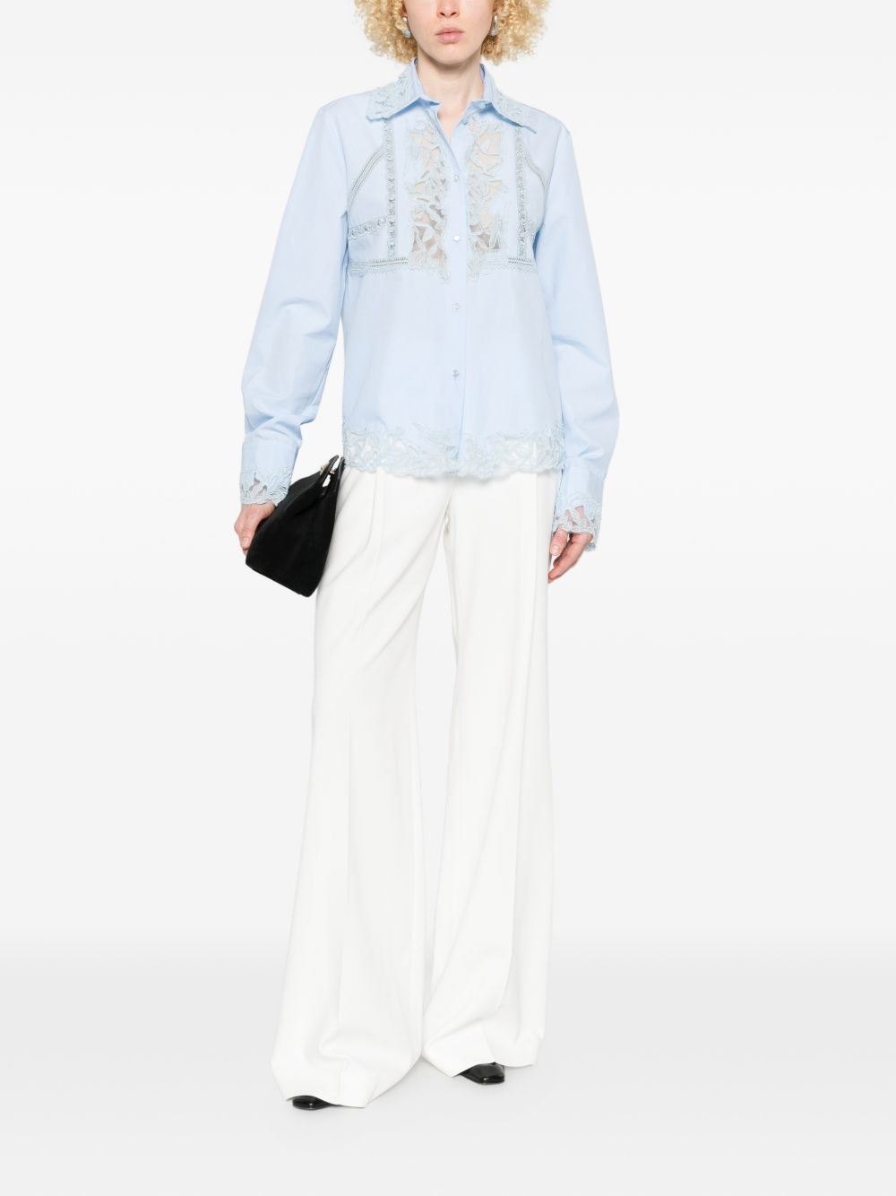 Ermanno Scervino Women Embroidered Cotton Shirt ERMANO SCERVINO