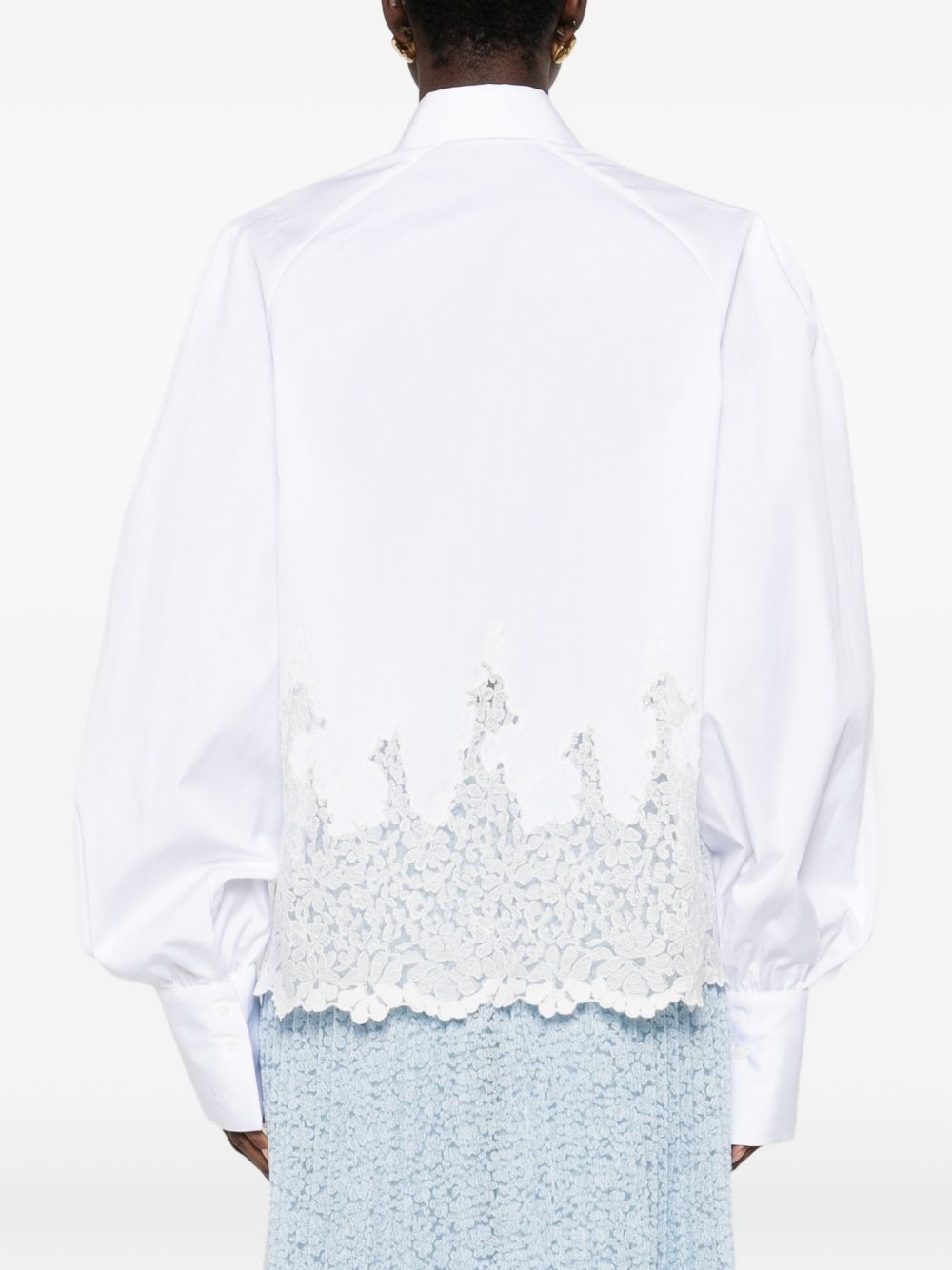 Ermanno Scervino Women Cotton Embroidered Shirt ERMANO SCERVINO