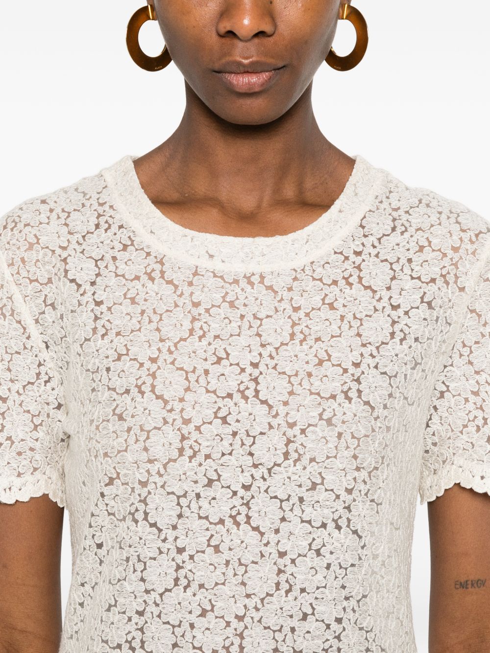Ermanno Scervino Women Embroidered T-Shirt ERMANO SCERVINO