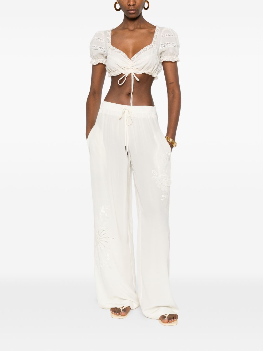 Ermanno Scervino Women Silk Pajama Trousers ERMANO SCERVINO